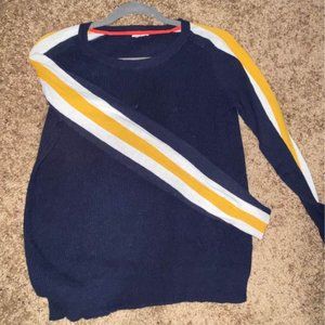 Striped Sleeve Sweater